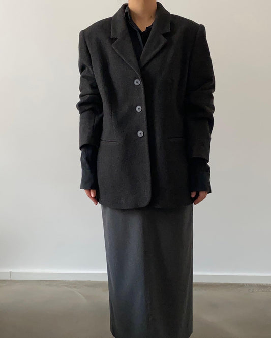 Oversized wool & cashmere blazer